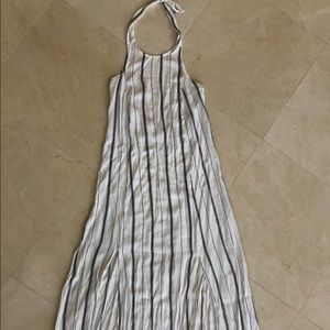 Halter Striped maxi
